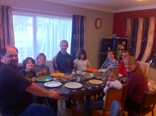  1 October 2011 à 18h08 - A Auckland Dave, Leanne et leurs enfants nous ont chaleureusement accueilli. Une famille la main sur le coeur.
